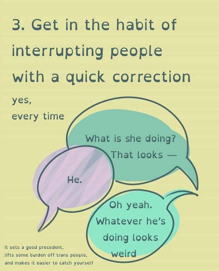 Ledgemd's tweet photo. Guide to Getting Better with Pronouns Part 1

creator: Ethan Tai Bossuyt 
insta: tai.draws https://t.co/XVIxInphk1