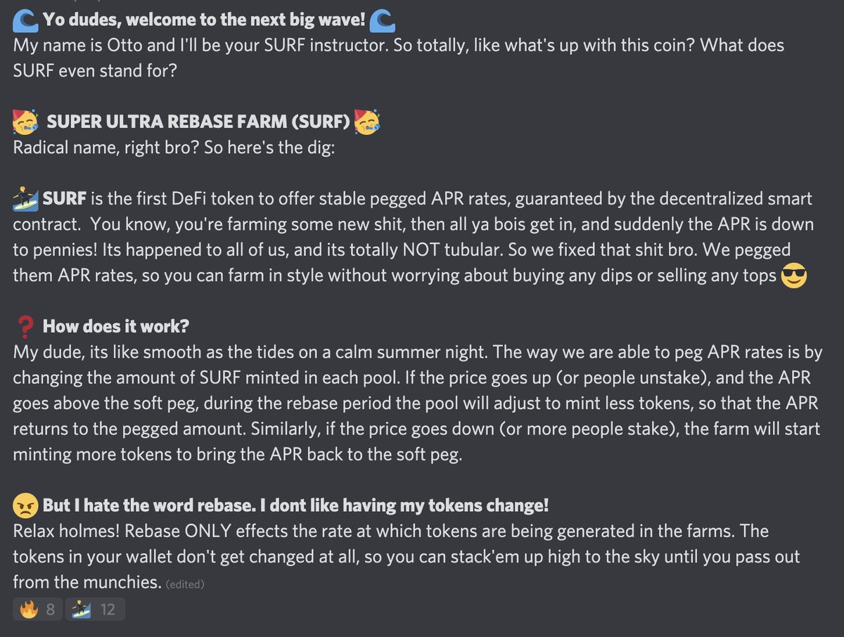 surf_finance's tweet photo. So you want to know what Surf is, brah? Check this out 👇 #DeFi #yieldFarming https://t.co/GmVQhXEBhs