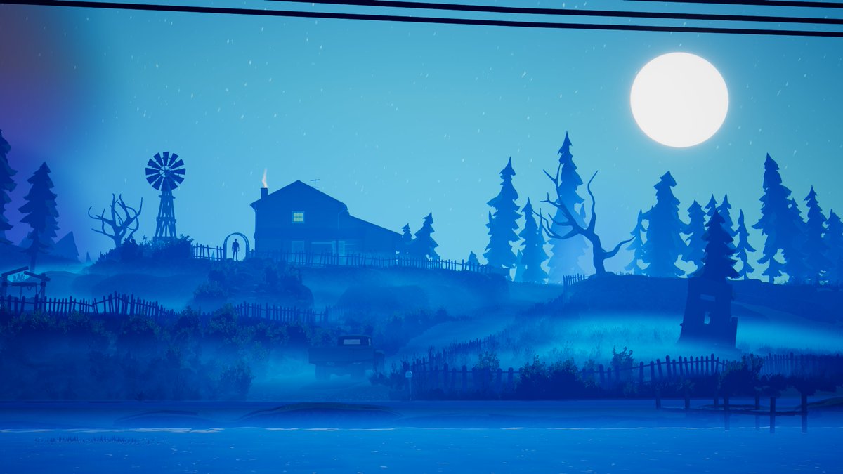 Whiskey creak winds its way down mount Azimuth, through Pilgrimage, and passed the old Morningstar homestead. It's cradled the weight of generations of family's passing under the moonlight...
#ScreenShotSaturday #gamedev #gaming #UE4