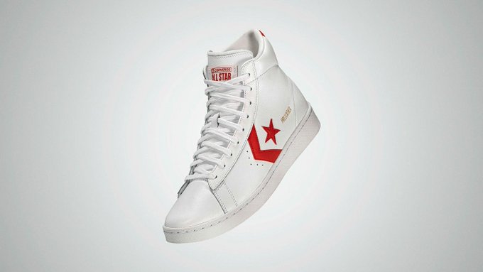 converse pro leather mid white red