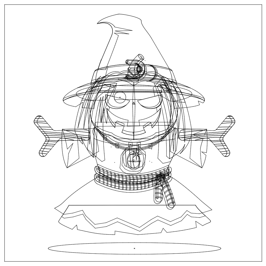I'm working on some wiry characters for Halloween. #boxcritters