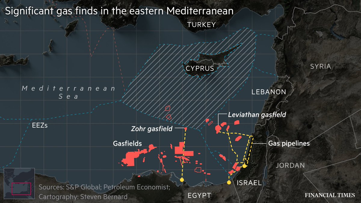 Maps, maps and more maps. We illustrate the ongoing conflict in the eastern Mediterranean in this explainer by  
<a href="/OilSheppard/">David Sheppard</a> <a href="/laurapitel/">Laura Pitel</a> <a href="/Mikepeeljourno/">Michael Peel</a> <a href="/AdrienneKlasa/">Adrienne Klasa</a>  <a href="/tomhannen/">@tomhannen@mastodon.social</a> 

ft.com/content/e872ed…

The video in particular is a must view
#gistribe #ddj #dataviz <a href="/qgis/">QGIS</a>