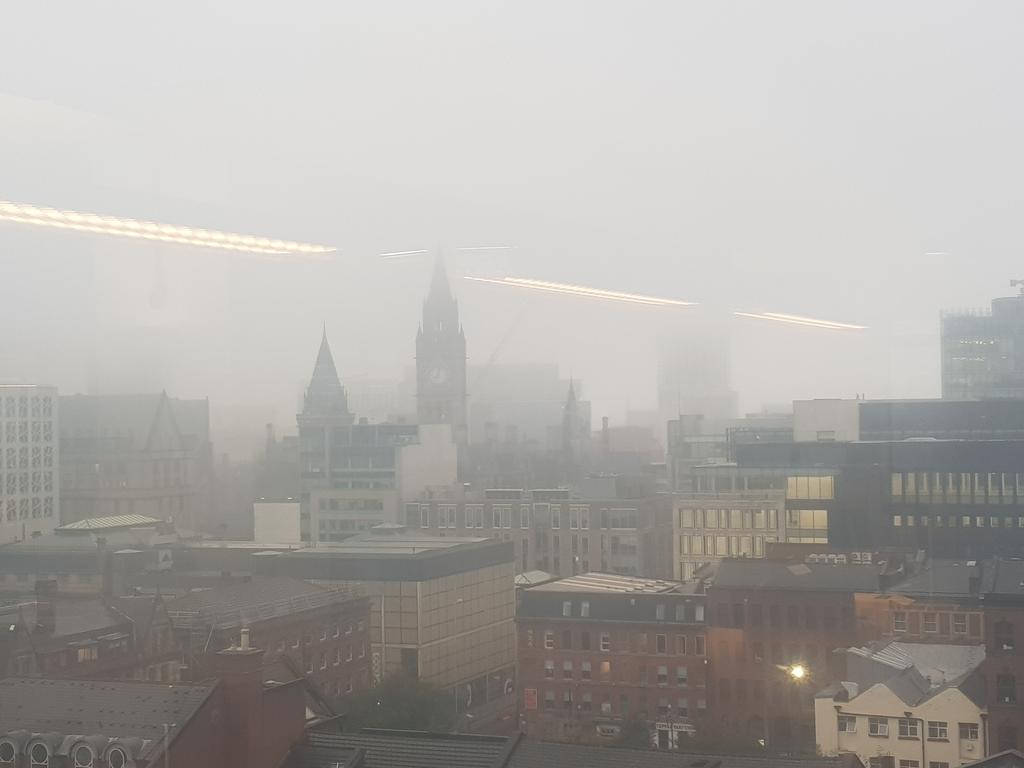 pkenyon3's tweet photo. A wet and grey Manchester day. Not helping my enthusiasm to return to the office! https://t.co/wkZKxyL70i