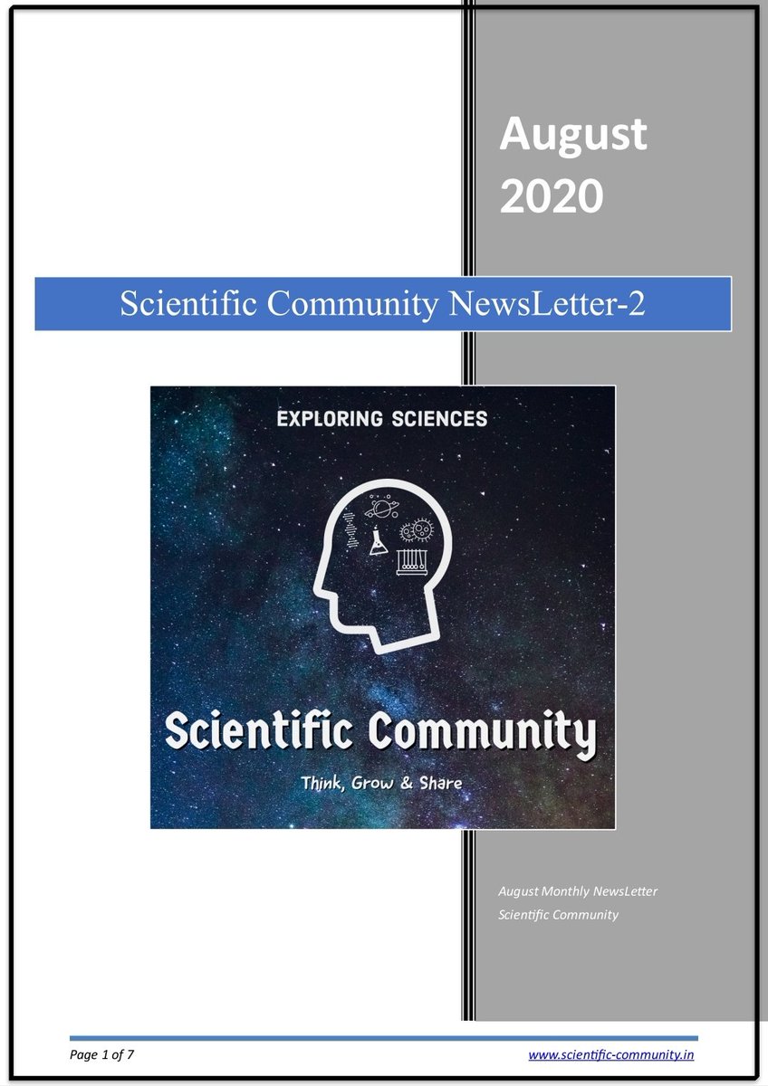 Sci_community_'s tweet photo. 📢📢 NEWSLETTER OUT 📢📢

Check out the Second issue of our Newsletter !

It has it all ! From Articles about Dinosaurs🐲having Malignant Cancer to How mosquitoes evolved to crave blood💫

Read all about it here - https://t.co/vho4XbKgJa

#scicomm #ScienceTwitter #STEM https://t.co/q7xsp6PSgV