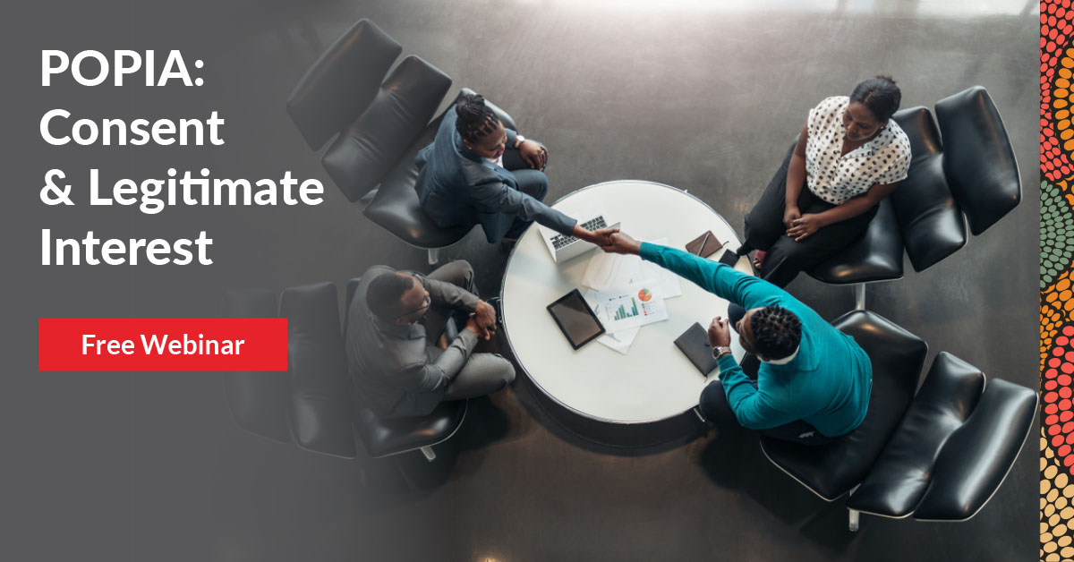 LexisNexisZA's tweet photo. A closer look at consent and legitimate interest in terms of POPIA: Register now for the third instalment of our free POPIA webinar series hosted by data privacy expert Ahmore Burger-Smidt: https://t.co/tGKGdoRV3u

#POPIA #RuleofLaw #LexisPracticalGuidance https://t.co/UJCG9g0tga