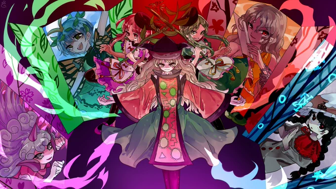 唯一完成できている天空璋集合絵 