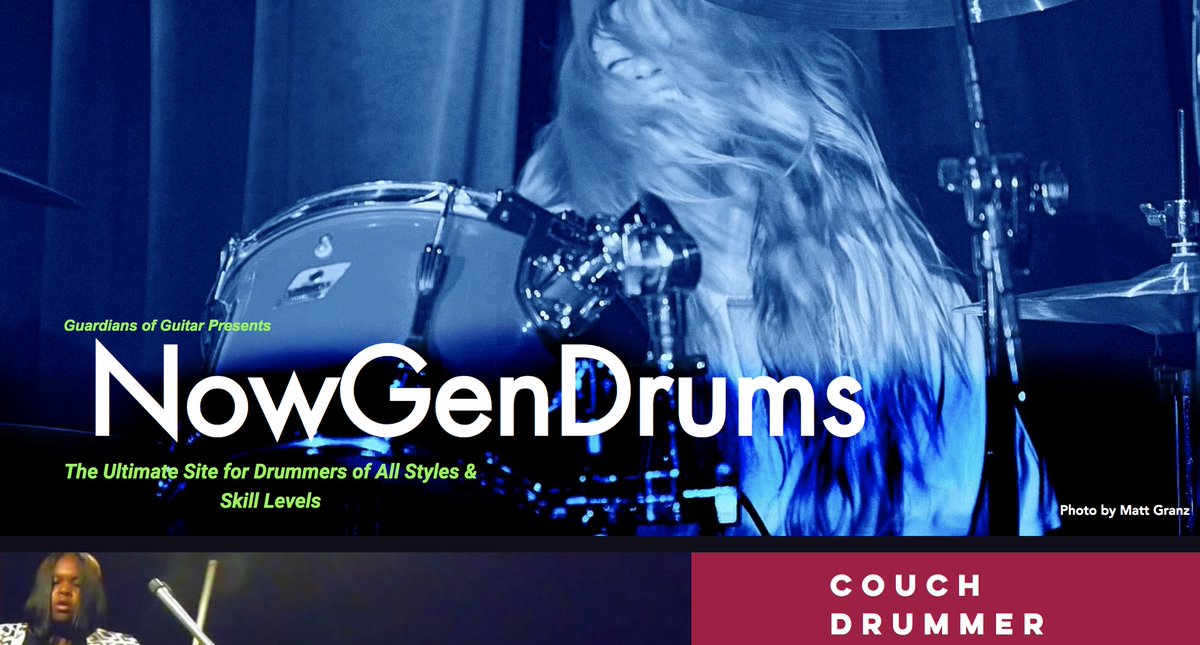 I've started a site nowgendrums.com for female &amp; young drummers, and players of all ages, styles, and skill levels with <a href="/Danaparkerdrums/">Dana Parker</a> and @clemthegreat with help from the groovy people at <a href="/dwdrums/">Drum Workshop, Inc.</a> <a href="/SABIAN_Cymbals/">SABIAN Cymbals</a> #rtomcorp