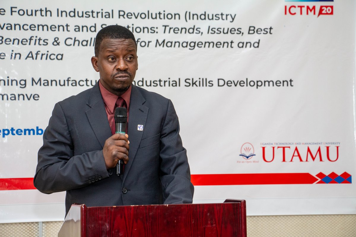 UTAMU (@utamu_uni) on Twitter photo DAY 2 #ICTM20:
Prof. Sadiq Yusuf, VC UTAMU - The Fourth Industrial Revolution is already here with us and it is a call to action.
#ICTM <a href="/Sadiqyusuf12/">sadiq Yusuf</a> <a href="/baryamureeba/">Prof. V Baryamureeba</a> @UIRI2017 @MoSTI_Ug DAY 2 #ICTM20:
Prof. Sadiq Yusuf, VC UTAMU - The Fourth Industrial Revolution is already here with us and it is a call to action.
#ICTM <a href="/Sadiqyusuf12/">sadiq Yusuf</a> <a href="/baryamureeba/">Prof. V Baryamureeba</a> @UIRI2017 @MoSTI_Ug