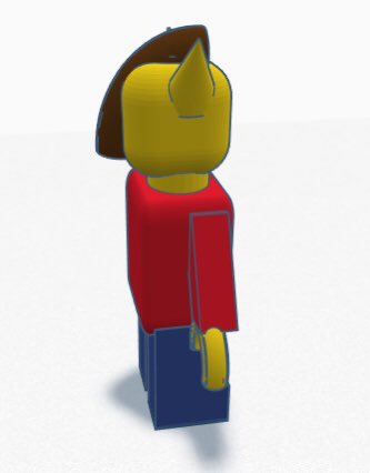 MichaelBarns1's tweet photo. Y6 students have been busy using @tinkercad to design an Aussie Christmas #LEGO piece. Complete with #mullet this little guy finally got 3D printed @cps_whitford https://t.co/VfCMer0qsQ