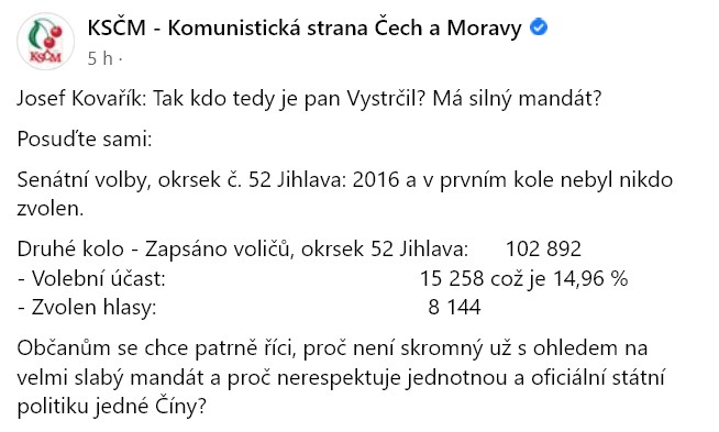 HafHafHaf's tweet photo. @vojtafilip Ahoj Vojto, prosím tě ve volbách 2017 dostala tvoje strana ve tvém okrese ČB 8127 hlasů (8 %), ty sám dokonce jen 1400 hlasů. Co ty se máš s tak slabým mandátem vyjadřovat k dění v ČB? Nulo! https://t.co/4GidfJS3ze