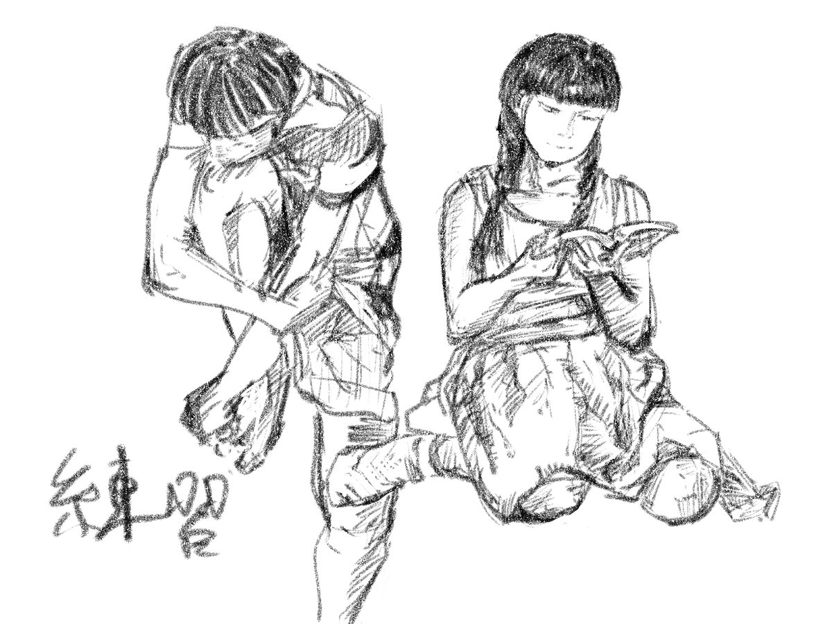 dendengamegame5's tweet photo. 人物練習
#絵描きさんと繋がりたい 
＃練習　＃落書き https://t.co/M7sXtY5rKT