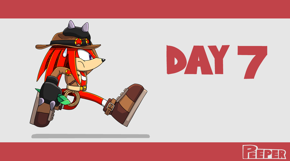 Peeper201's tweet photo. #KnucklesMonth Day 7
The treasure hunter https://t.co/L53l2k528N