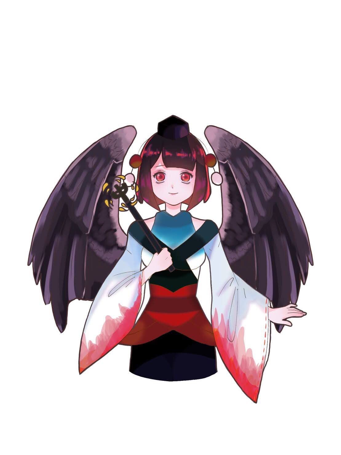 Hidaka大使 今回もマスコットキャラクターを紹介します これは 由良町のマスコットキャラクターです このキャラクター は 由良町にある興国寺の天狗伝説にちなんで天狗がモチーフになっています マスコットキャラ 由良町 絵描きさんと繋がりたい