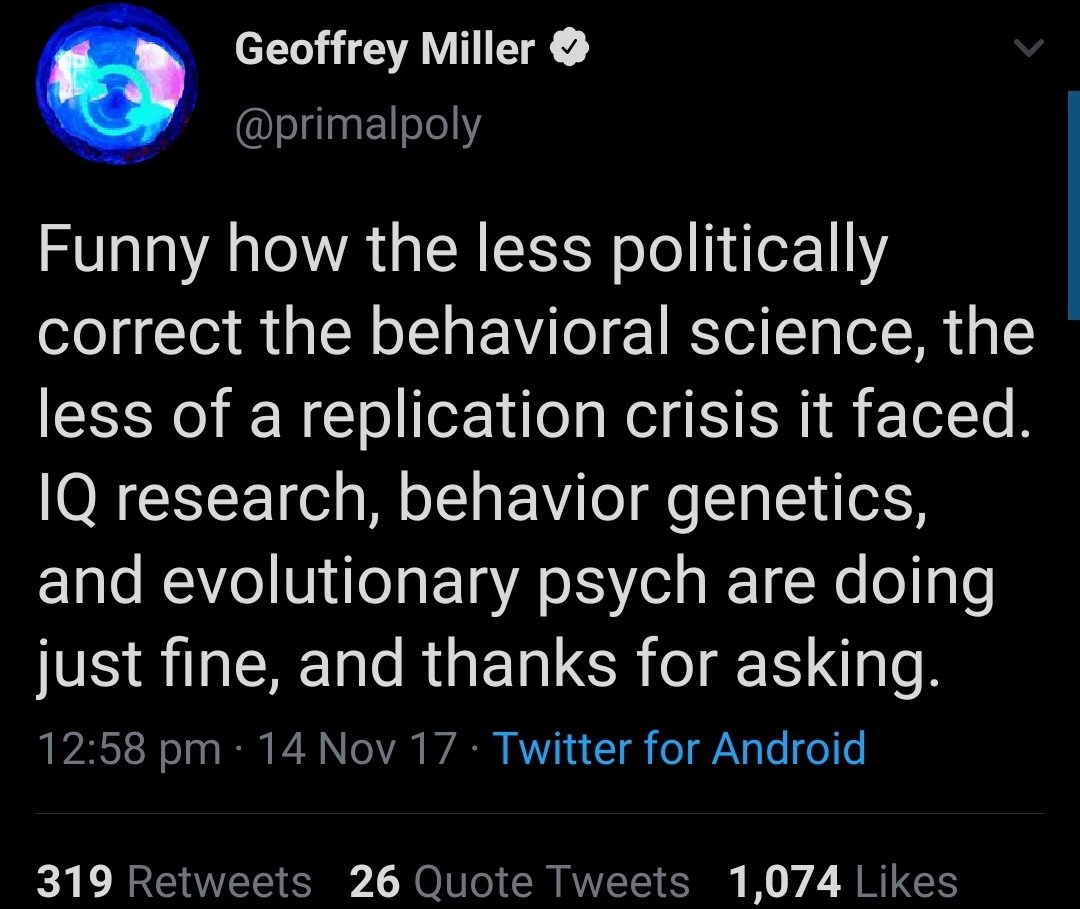 the life of geoffrey miller, a story in three parts...