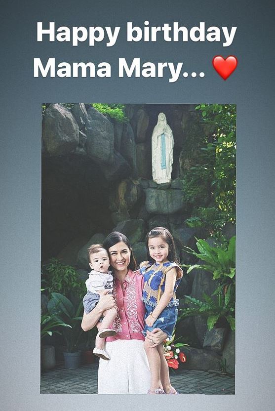 Happy birthday, Mama Mary (marian rivera-dantes\s igs) 