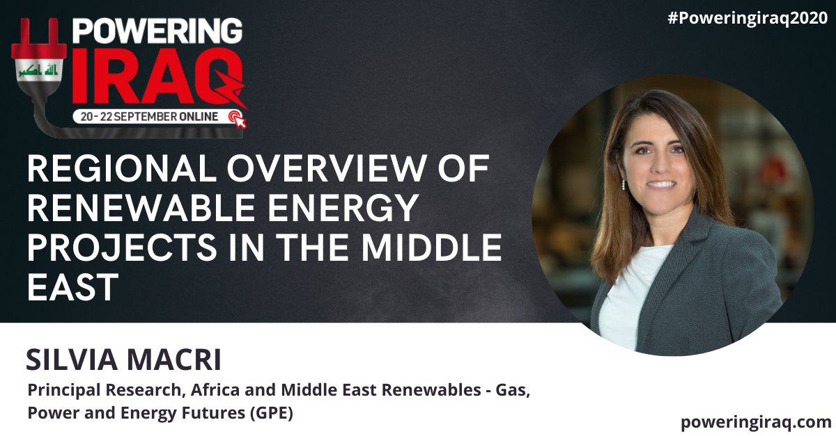 TheIraqBG's tweet photo. We are delighted to announce that Silvia Macri will be speaking at the Powering Iraq virtual event this month.
#poweringiraq #Energy
More information: https://t.co/l33WPF6US6 https://t.co/ta180eT4HW