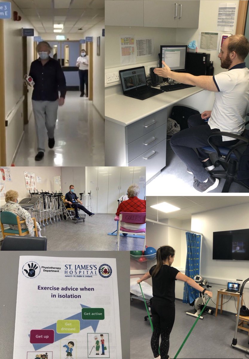 gannon_laureen's tweet photo. Celebrating World Physio day with some positives over the past few months to demonstrates our adaptability as a profession, along with feedback from our patients about their covid journey here in St.James’s Hospital thanks to amazing colleagues #worldPTDay2020 @_ISCP_ https://t.co/KxKWjqhfNF
