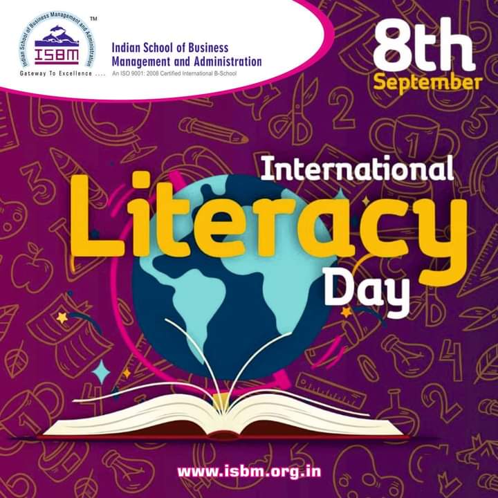 MchennaiIsb's tweet photo. #UNESCO declared #September8 as #InternationalLiteracyDay to raise #awareness and remind #people of the #human rights #elearning #degree #education #isbm https://t.co/cYOCQFrFV6