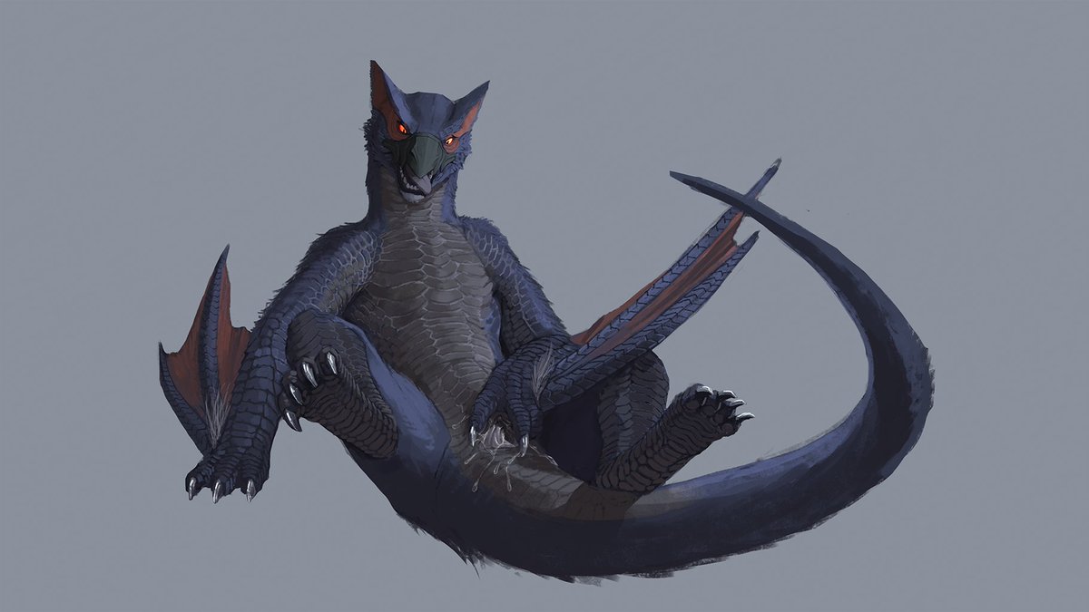 I finished the Nargacuga from a few months ago. 