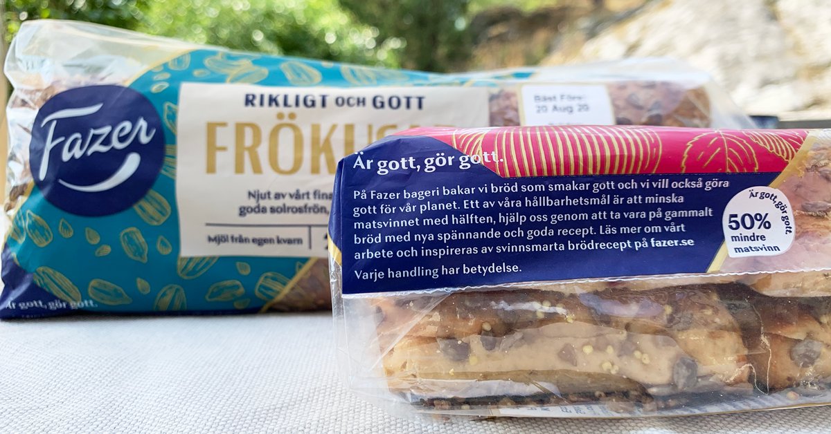På våra brödpåsar kan du se symbolerna för "Är gott, gör gott". Här kan du läsa mer om vad vi menar med det och hur vi arbetar mot våra mål: 50% mindre utsläpp, 50% mindre matsvinn: fazer.se/produkter/brod… #matsvinn #brödsvinn #northernmagicmadereal