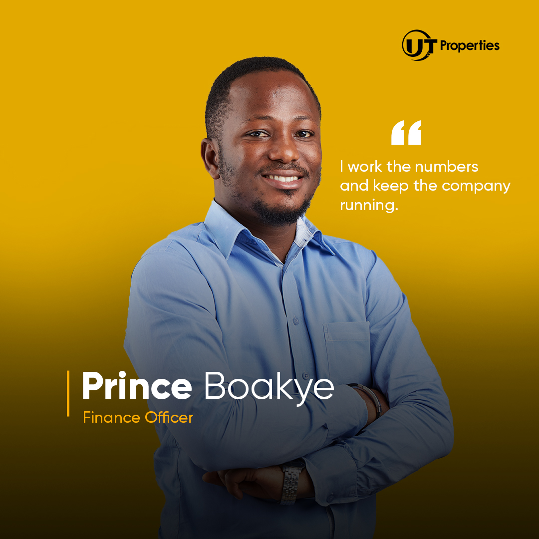 didevelopersgh's tweet photo. Hi, this is Prince and I am a Finance Officer at @utpropertiesgh. I work the numbers & keep the company running. I love everything that has to do with sports. There is no match I would deliberately miss. UTP has played a great role in my career.
#UbuntuHaven #RealEstate #TeamUTP https://t.co/vK8wzVODwd