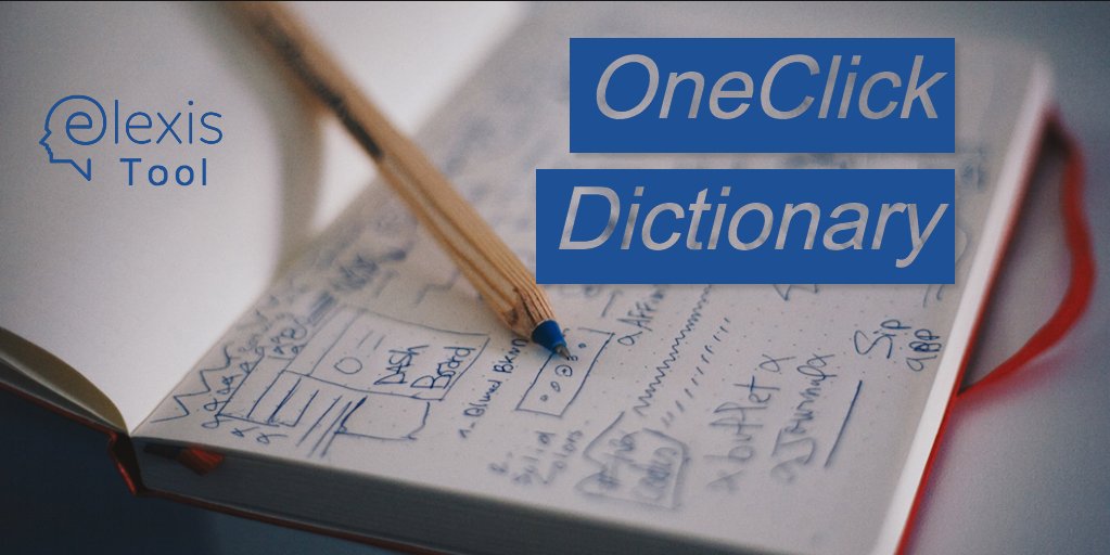 elexis_eu's tweet photo. ๐ ๏ธ the #elexisTool OneClick Dictionary shifts all your lexicographic work & intellectual input into the post-editing phase: Now you can draft your #dictionary automatically!
๐ https://t.co/gpCgMy9yUI
@andreabozen tested #OneClickDictionary already:
๐ https://t.co/WoidJ9Sqbl https://t.co/P7OSsdbxkC