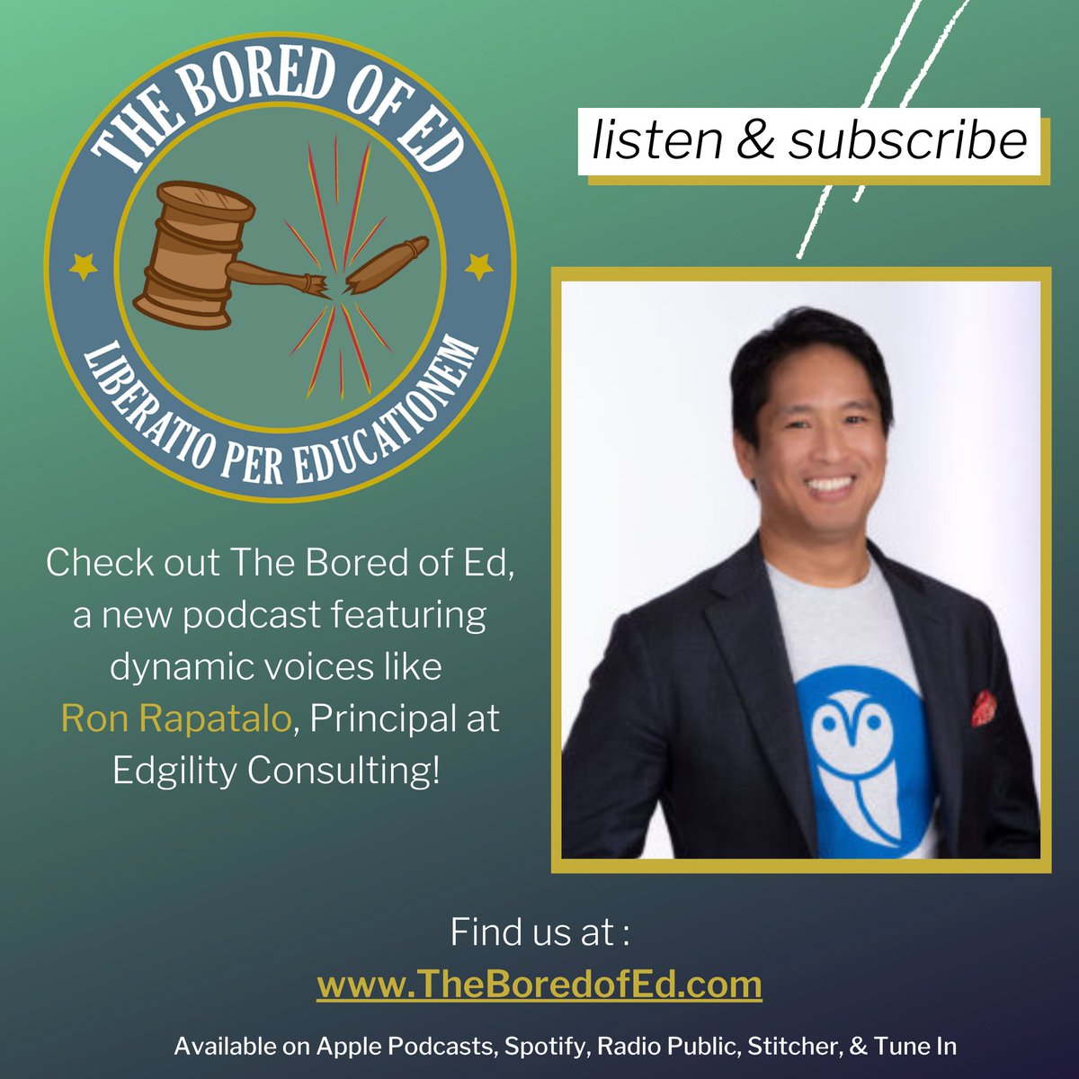 Catch <a href="/phenomeron/">phenomeRON</a>, Principal at @EdgilityTalent and @EdLoCnational member, on the latest episode of <a href="/the_boredofed/">The Bored of Ed podcast</a>! <a href="/selmekki/">Sharif El-Mekki</a> <a href="/prak_prak/">Somaly Prak-Martins</a> @BeTheDisruption