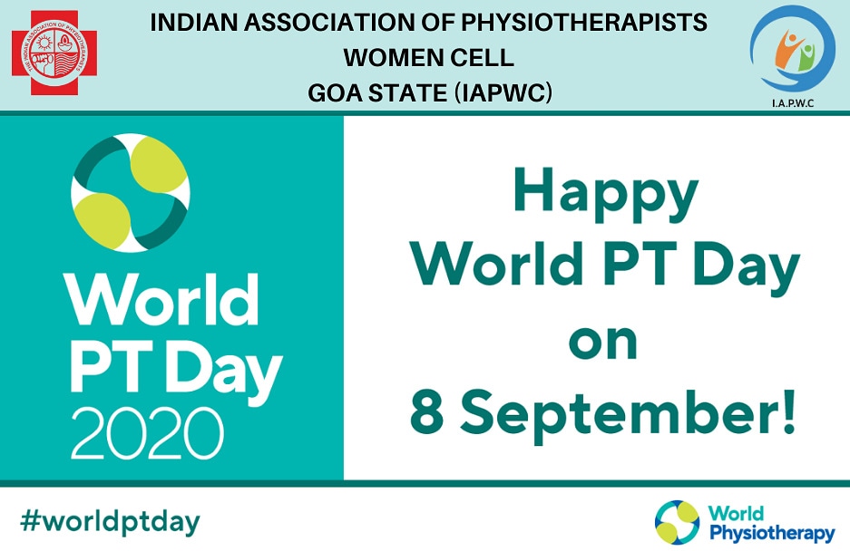 Smaranika_22's tweet photo. Wishing all my fellow #Physiotherapists across the world a very Happy #PTDay 2020. Celebrating the hard work &amp; passion of all the #Physios and wishing them best wishes for the future. Stay Safe!

#IAPWCGoaState #IAPWomenCellGoa #GlobalPT https://t.co/bzcXBTLxsh