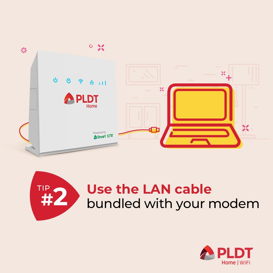 You may opt to connect directly! Here’s how: 1. Connect the LAN cable to the LAN port of both your modem & device.2. Make sure the cable is intact for consistent connection.3.If you forgot your WiFi password, you may update it by connecting the LAN cable to access 192.168.1.1.