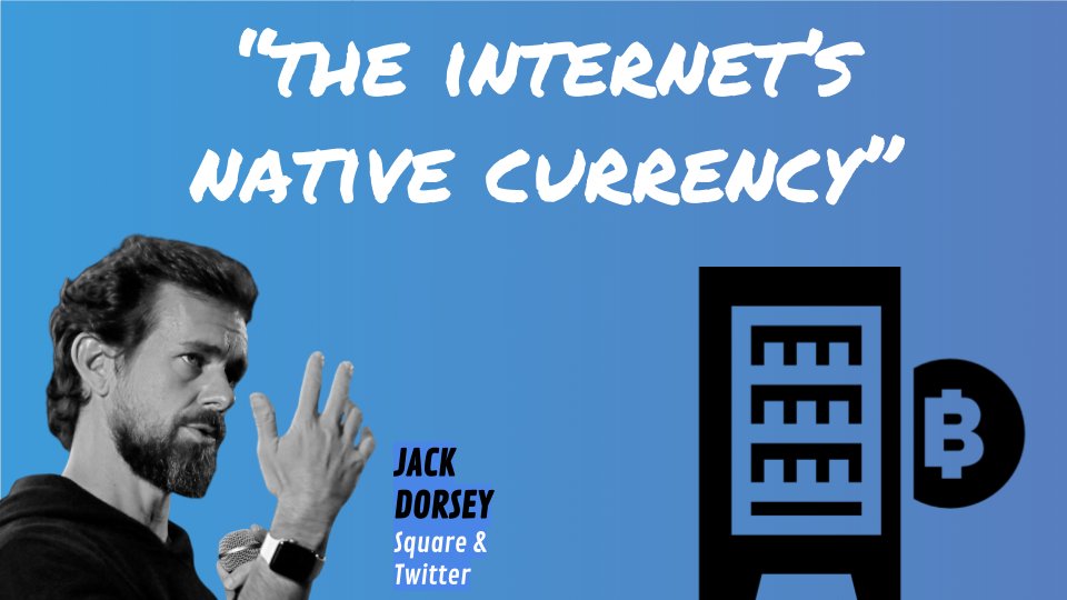 14/ “Bitcoin is resilient. Bitcoin is principled. Bitcoin is native to internet ideals...I think it has the greatest chance of being the Internet’s native currency. If you think of the internet as you would a country, that’s huge.”- @jack