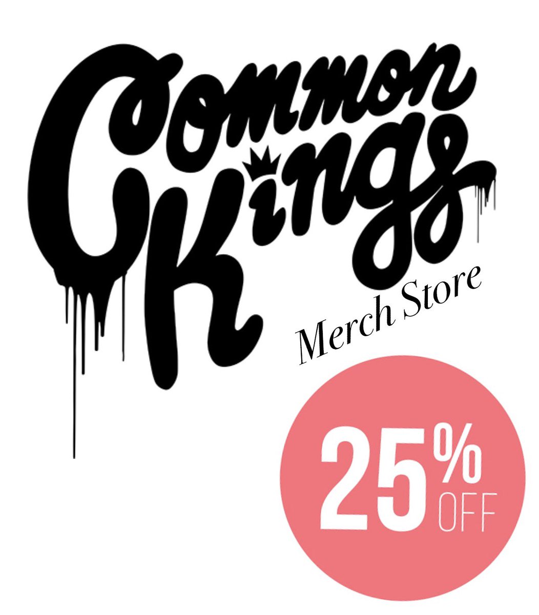 commonkingstour's tweet photo. Happy Labor Day Kings and Queens, all Common Kings merch 25% off. #CommonKings #CommonKingsMerch https://t.co/9ogKmFAcyz