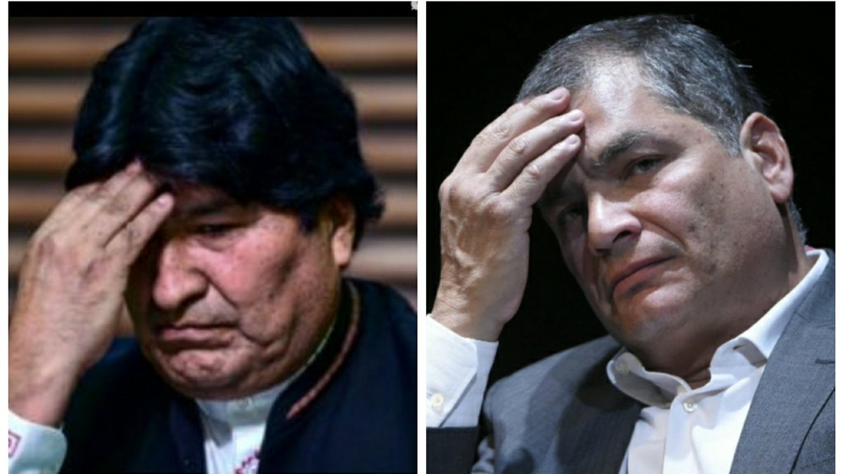 Tabad__'s tweet photo. @Csanchezberzain #7Sept2020 | FRACASO DEL PLAN DEL #GrupoDePuebla
#Bolivia 🇧🇴
Juez, Alfredo Jaimes confirmó que Evo está inhabilitado para ser candidato al Senado #Oct18
#Ecuador 🇪🇨
CNJ ratificó la condena por COHECHO contra Correa, no podrá ser candidato ni a la VP #Feb21 ni para la Asamblea https://t.co/LxHTsekjpO