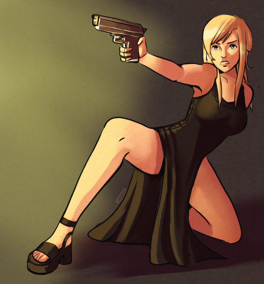 aya brea (parasite eve) drawn by miche