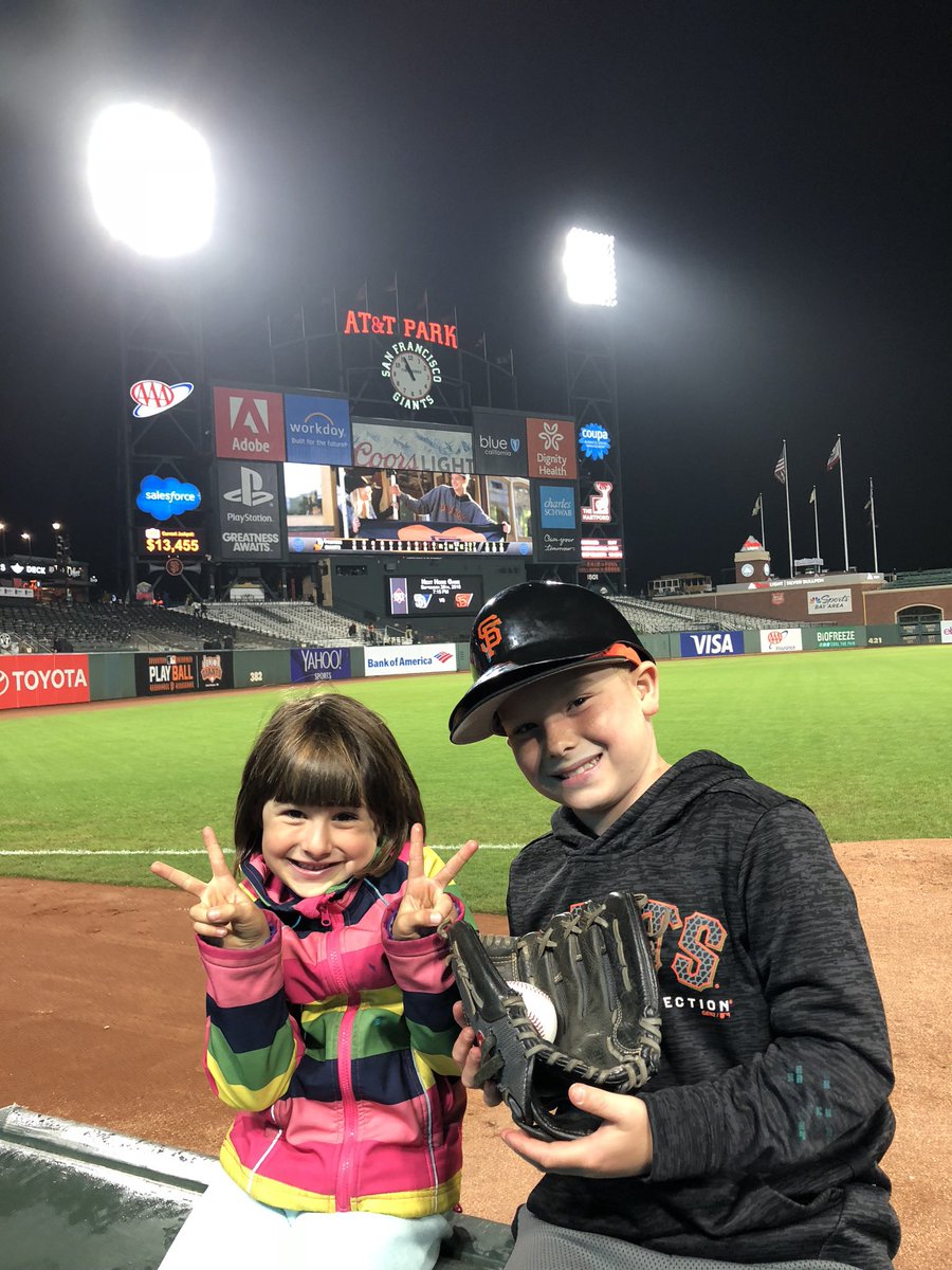 DevilMtnDiesel's tweet photo. @amyggiants Our favorite #sfgmemories was the night @madisonbumgarner Pinch hit the walk off run in extra innings against the  San Diego  Padres. Thanks to Hunter Renfroe for tossing my son the game winning ball!  @sfgiants #lifetime #memory https://t.co/Gf9qMTqS5f