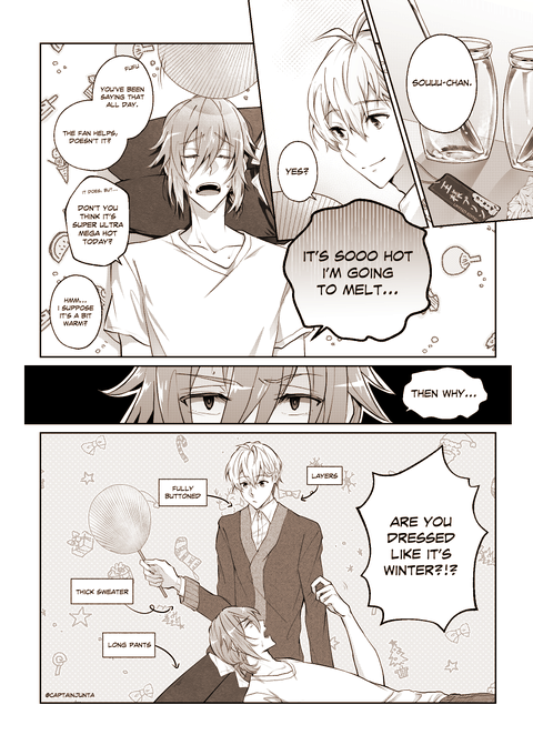 【環壮】the summer heat's getting to them one way or another ☀️💦 