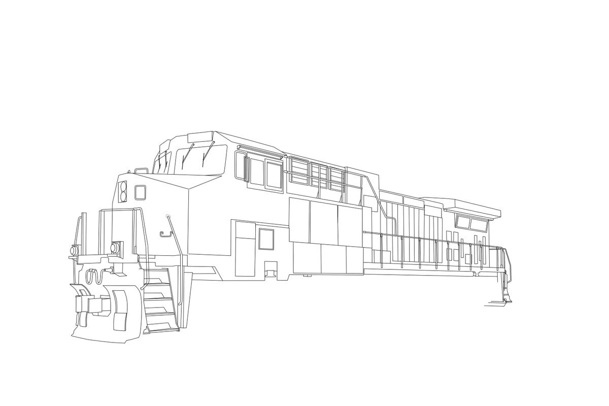 GatorSniperArts's tweet photo. Beta drawing of an ac4400cw locomotive

#artistsontwitter  #illustration #sketch #vehicledraw #locomotiveDraw https://t.co/5mgyMKsWN5