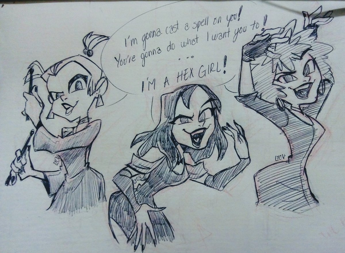 estuve escuchando a las hex girls 
