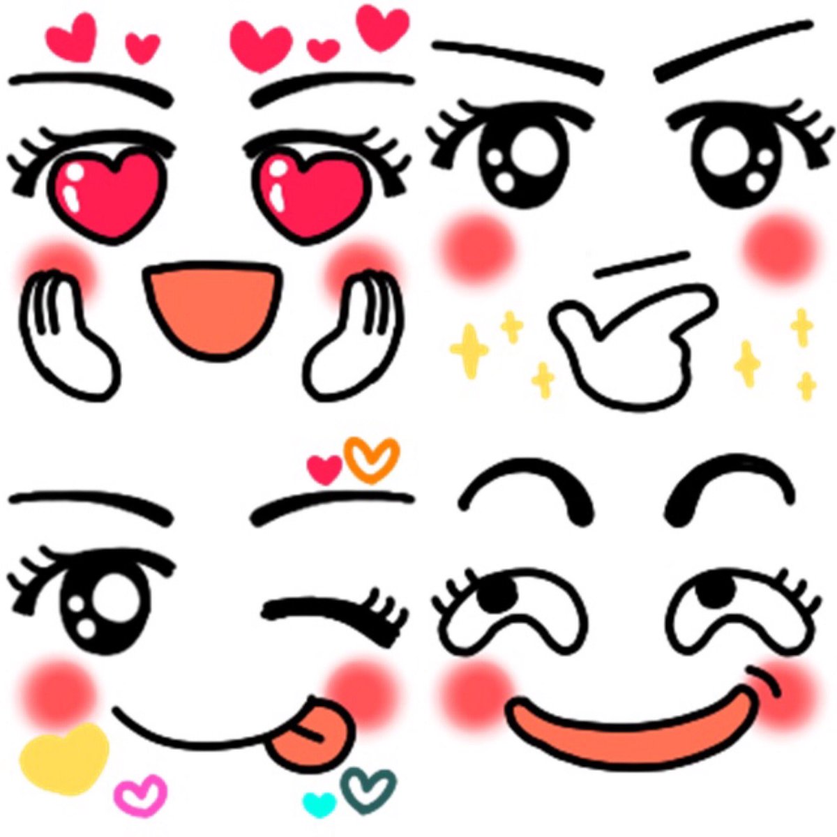 RELIASK_INC's tweet photo. ⭐️ Cute Fancy GIRL first Face Sticker ⭐️
ファンシガール❤喜怒哀楽・セクシー顔100%スタンプ ❗️
#
https://t.co/rgVwCQtax1
#line絵文字 #line製作 #sticker #スタンプ
#family #cat #everyday #design #Illustrator #funny #animation #fancy #girl #dog #reliask #simple #helpflow https://t.co/iz8z4eda1a