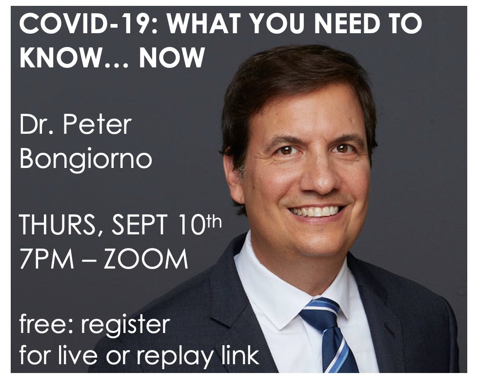 drbongiorno's tweet photo. It's a New Immune World Order - in this apolitical, respectful discussion, we will talk about facts, research, and common sense. Bring questions. Join me thurs, sept 10th at 7pm. #naturopath #integrativehealth #healthymind #maskornot #wintervirus #fluseason #pandemicorona https://t.co/X1tnLPyK5r