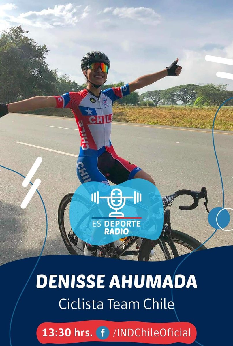 denisseahu1's tweet photo. Mañana a las 13:30 horas se trasmitirá una entrevista a través del programa ¡No se lo pierdan! #EsDeporteRadio @MindepChile @INDChileOficial @TeamChile_COCH https://t.co/I3w2e3XNTs