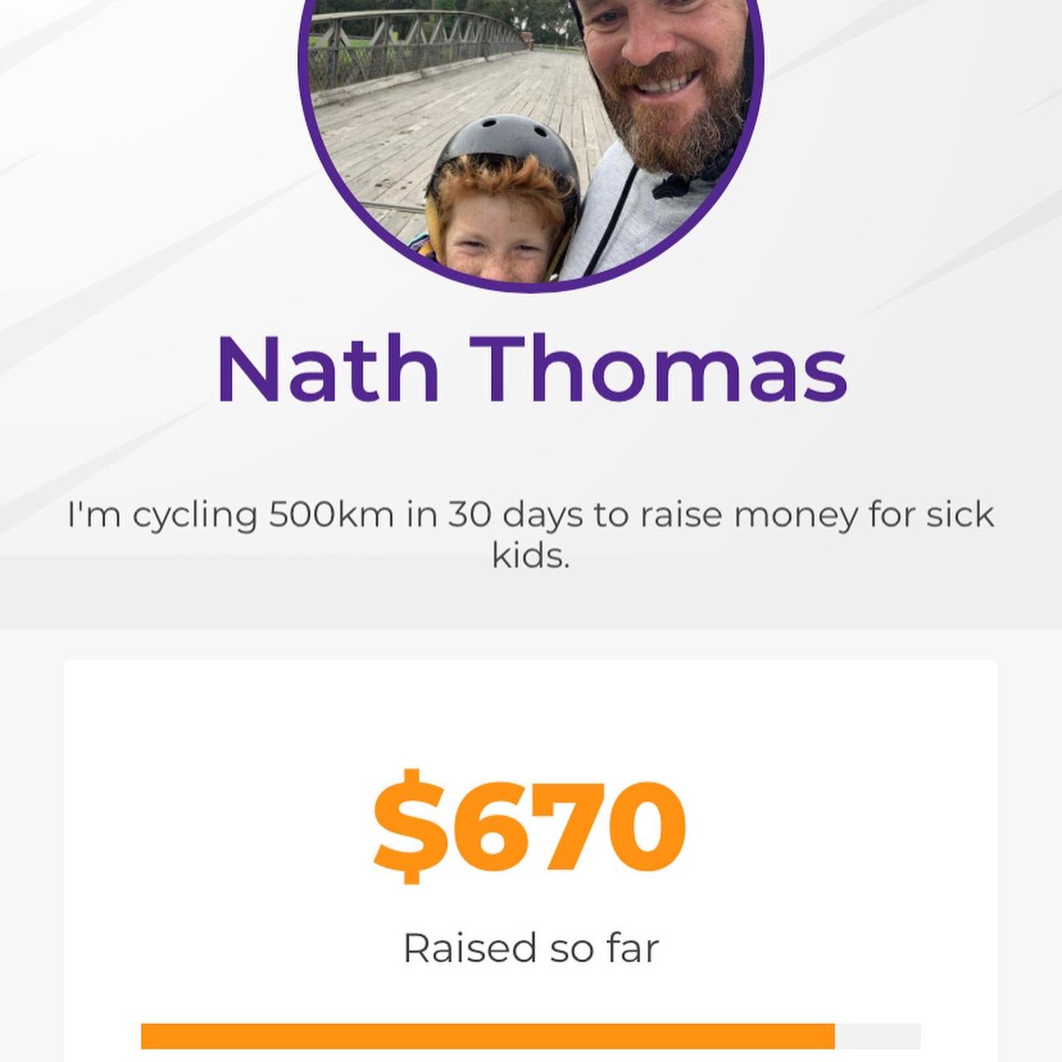 whiskaz41's tweet photo. Weekly update Thanks so much to the generous people out there helping me raise money for sick kids it’s so humbling #strava #cycling #tourdekids @Starlight_star @Strava https://t.co/KcubJsSoXg https://t.co/w7oVR7Bfkr