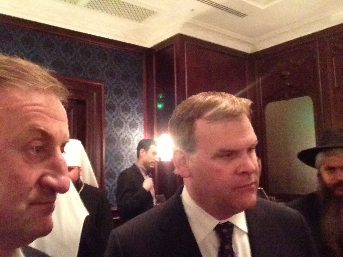 December 2013, Ratushnyy with Stepan Bandera's Canadian grandson in Kyiv, and Canadian Foreign Minister John Baird, probably also in Ukraine