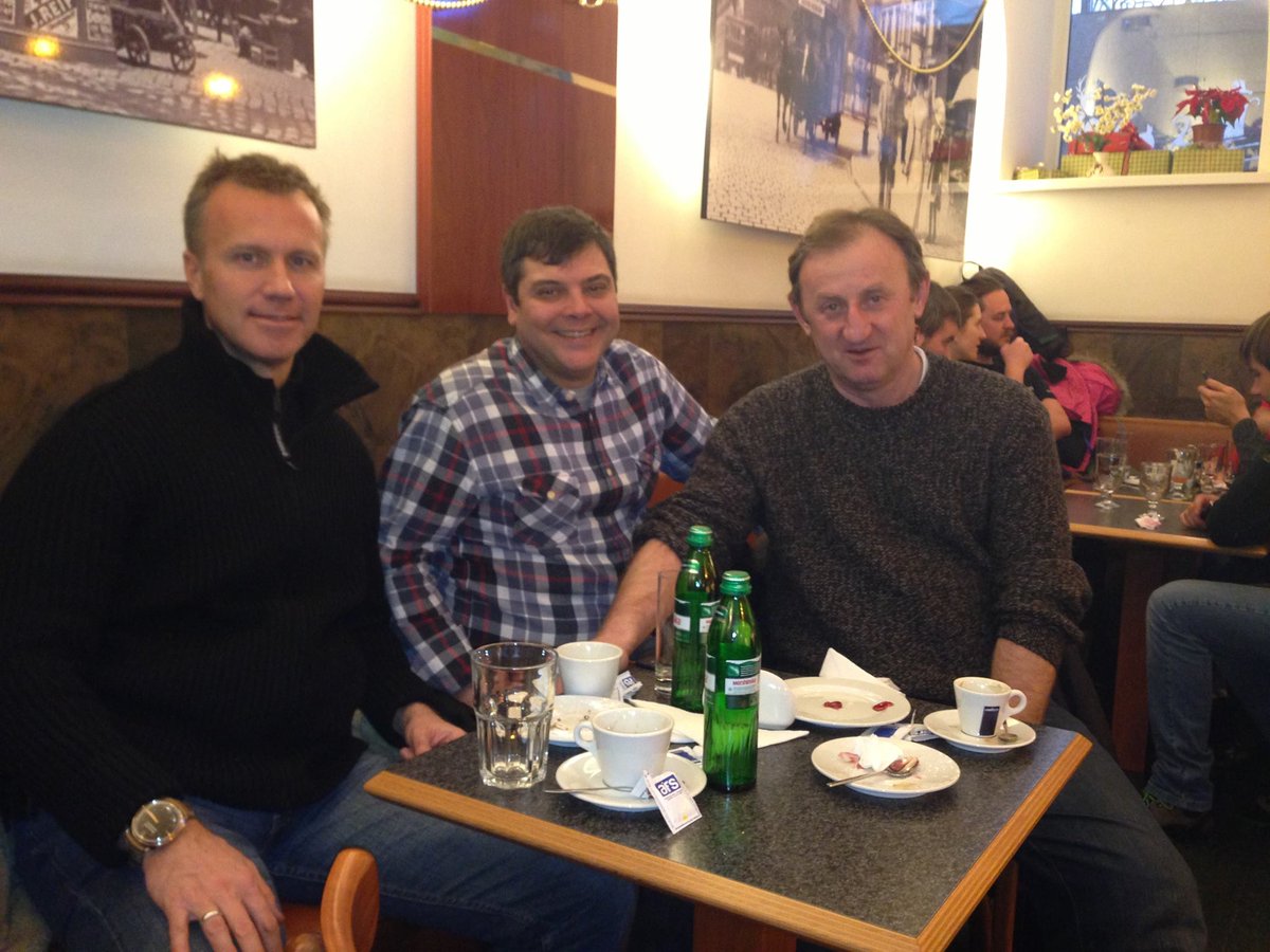 December 2013, Ratushnyy with Stepan Bandera's Canadian grandson in Kyiv, and Canadian Foreign Minister John Baird, probably also in Ukraine