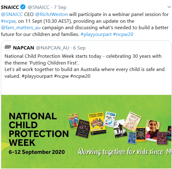 WgarNews's tweet photo. @archarsolbum @LadyPoop2 @EdmJbg @01000011CS @RobRobbEdwards @age_no_barrier @lynlinking @AWU_Victoria @GerryGeorgatos @MeganKrakouer @xskinn @WhteRbbnAdvocat @JennyPineapple2 @JonesHowdareyou @BakchosGlass @Boanz8081970 @On_Da_Ball3 @twtrrr @Michz45 @vmp9 @libliars @DerekRobinson2 @CartwheelPrint @JacyntaKrakouer @RBJRON @exquisite_xqsit @Watershedd @blakandblack @KingLouisRocks @MigalooAllies @MicheleScheffl1 @Max_Gross @rationalbitch @OddemocracyA @bugwannostra @YaThinkN @Loud_Lass @PixieYugen @Utopiana @IAF__FAI #PlayYourPart | #SNAICC @SNAICC @SNAICC_CEO #SNAICC_CEO #RichJWeston in a #WebinarPanel session for #NationalChildProtectionWeek #NCPW20, on #11Sept, #fam_matters_au @fam_matters_au campaign #aBetterFuture for #OurChildrenAndFamilies #PuttingChildrenFirst https://t.co/Td4EdC5uMo https://t.co/sFLA6tLMM5
