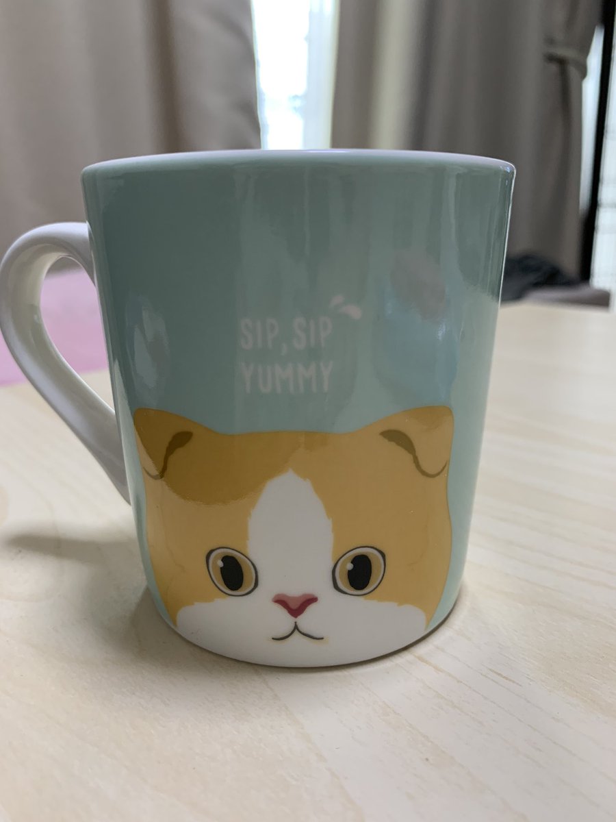 hapi_724's tweet photo. 台風前の買い物中
ダイソーで出会ったこの子🐱☕*°

娘が大好きな@pomme_oremimi ちゃんにそっくりで
連れて帰ってきちゃいました🤤
ぽむちゃんカップと命名❤

裏まで可愛すぎるからー！！！
他にも、三毛猫、白猫などありました🐱

#猫 #cat
#猫好きさんと繋がりたい
#猫のいる生活
#猫のいる暮らし https://t.co/YUS9R3eJXe