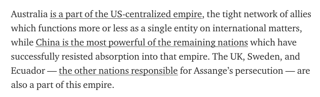 The answer to these questions, as with so much else, boils down to power and imperialism. For all the huffy, self-righteous indignation, this is about nothing more noble than imperialism and oligarchic control.