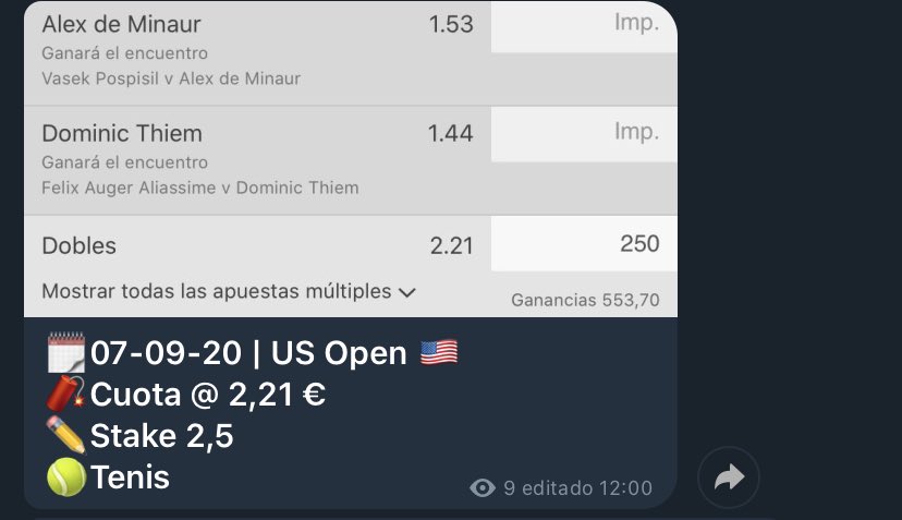 papiapuestas's tweet photo. ✅✅CUOTA 2,21 dentro✅✅ https://t.co/Cc5nWHMIGP
