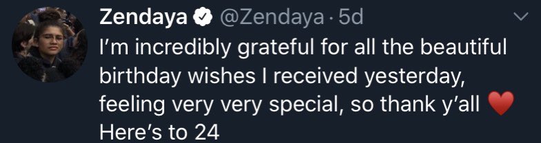 Zendaya using the wrong heart emoji a thread: