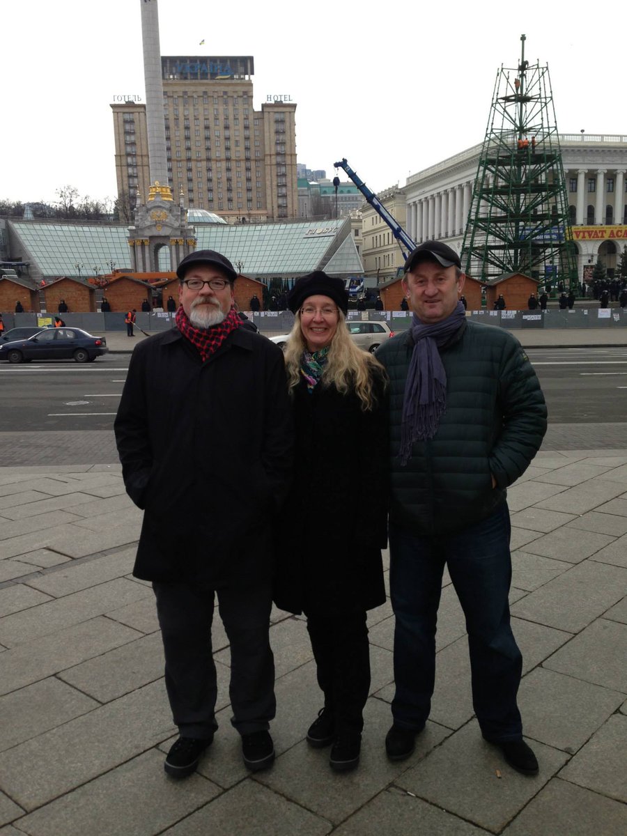 During the Euromaidan, Ratushnyy took several photos with Marko and Ulana Suprun, everyone's favorite diasporan Banderite power couple. Also in the first pic is OUN-B leader Stefan Romaniw ("my combative deputy"? ["mій бойовий заступник"]) and his wife:  https://www.facebook.com/photo.php?fbid=740926875936881&set=pb.100000587270958.-2207520000..&type=3
