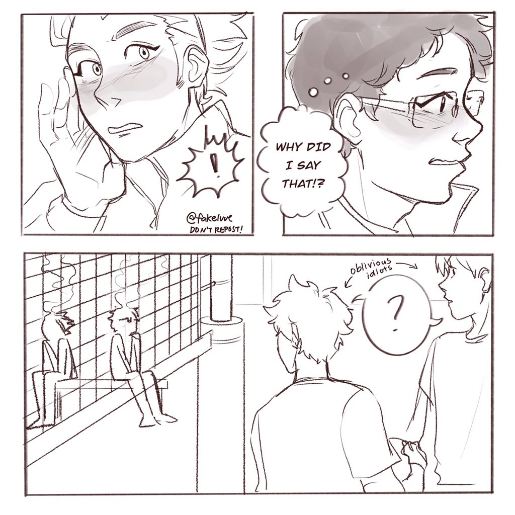 serkonovs's tweet photo. (1/5) oh? what is this? the start of something new? 👀💖

(read left to right!)
#ukatake #haikyuu #ハイキュー #hq https://t.co/VHVTzBnc1L